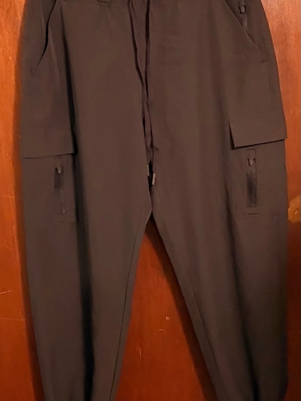 In Good State Womens L Cargo Joggers Olive Brown Stretch Lightweight Pants